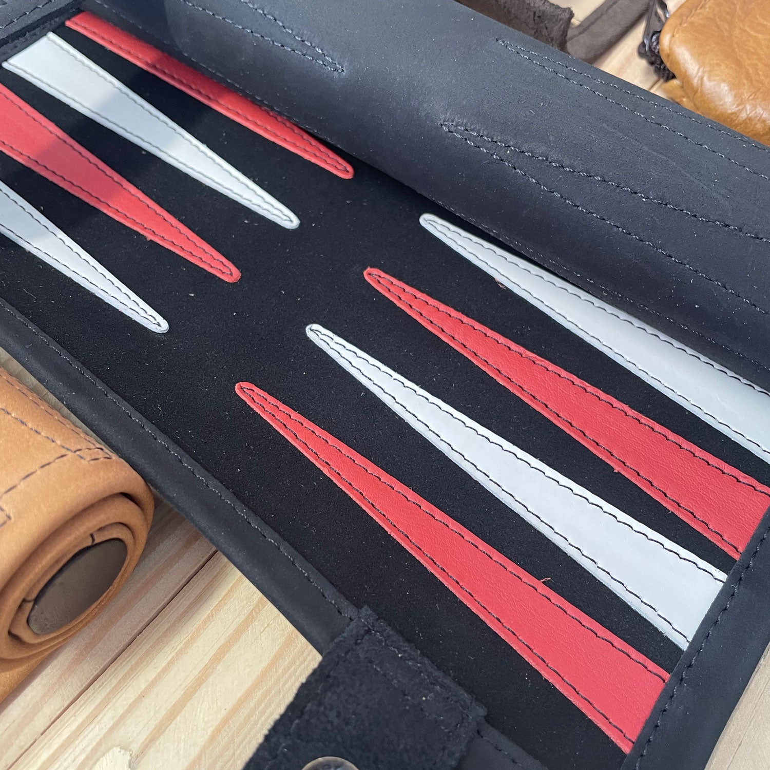 Leather Backgammon Roll-up | BLACK – A Place To Shop
