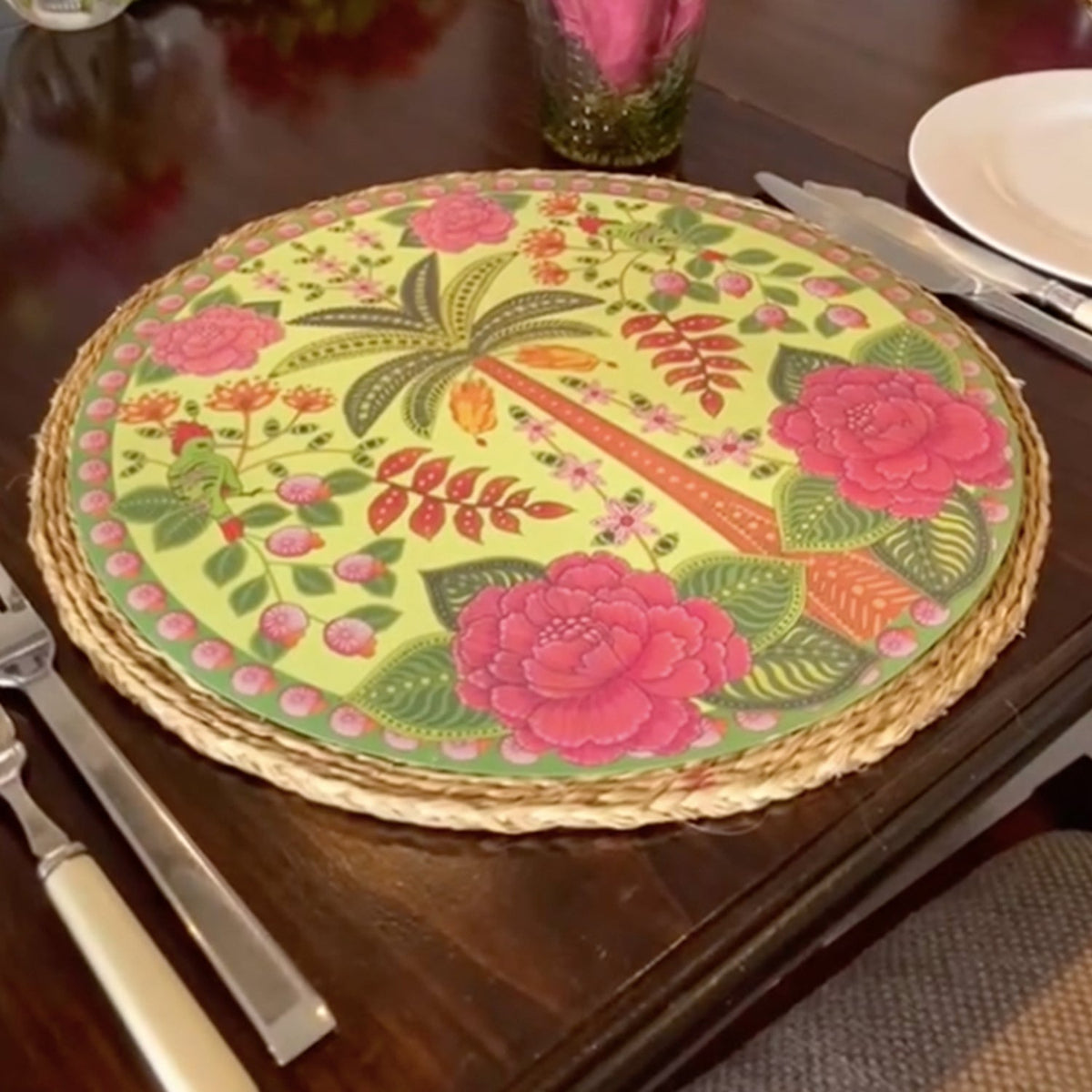 24 Placemats | Palm | Round – A Place To Shop