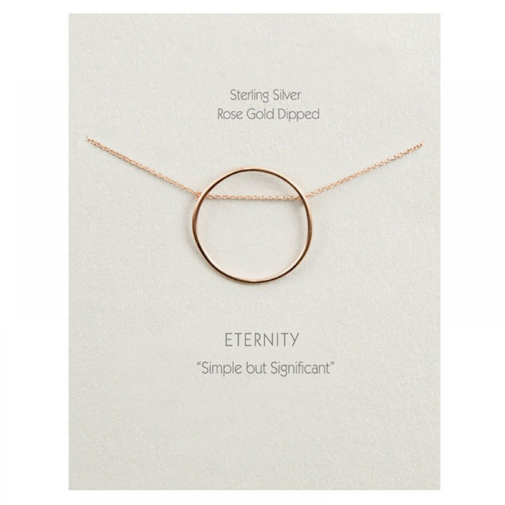 Eternity Roses Gold Eternity Necklace | Rose Gold Dipped – A Place To Shop
