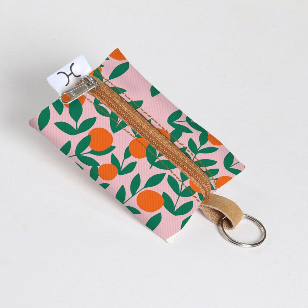 Textile Key Case Key Ring Purse | Laminated Fabric – A Place To Shop