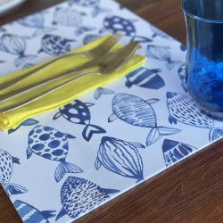 24 Disposable Placemats | Something Fishy