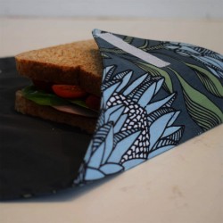 Sandwich Wrap | Protea Blue on Gunmetal