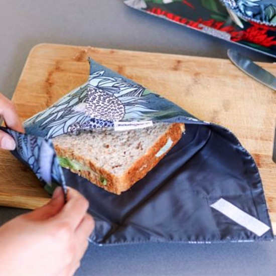 Sandwich Wrap | Protea Blue on Gunmetal
