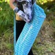 Yoga Mat Bag | Blue Herringbone 
