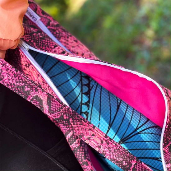 Yoga Mat Bag | Pink Snakeskin 