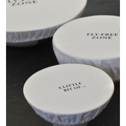 Set of 3 Bowl Covers | Fly-Free Zone