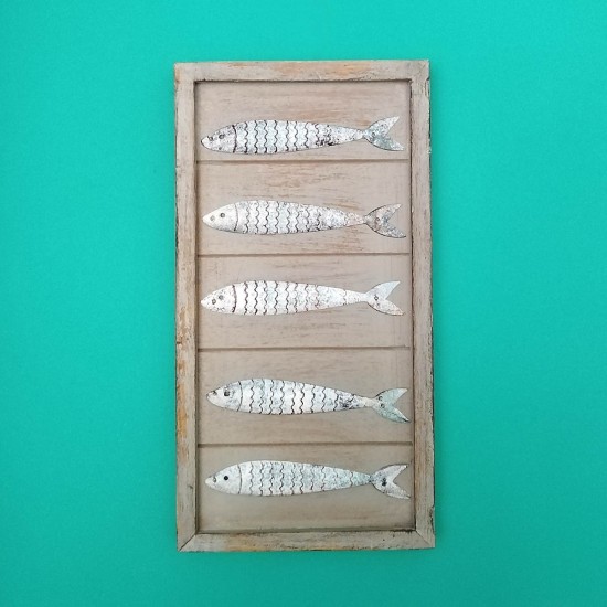 Fish Plaque | Metal & Wood