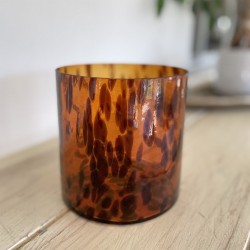 Tortoise Shell Print Candle Holder/Vase