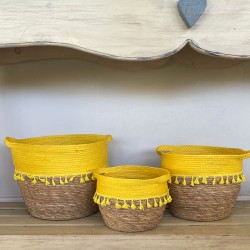Woven Baskets | Yellow 