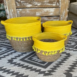 Woven Baskets | Yellow 