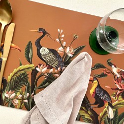 24 Disposable Placemats | Birds of Paradise