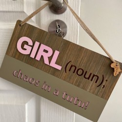 GIRLS Bedroom Sign