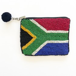 Beaded Coin Purse | SA FLAG