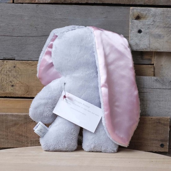 Grey Snuggle Bunny | Pink Ears
