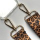Phone Cover with Woven Straps | DARK LEOPARD
