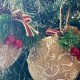 Christmas Baubles | Decorated Hessian