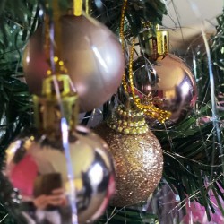 Christmas Baubles | Rose Gold Mini