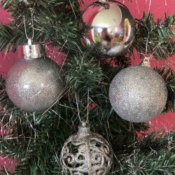 Christmas Baubles | Silver Variety
