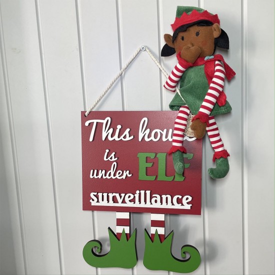 Elf Surveillance Sign