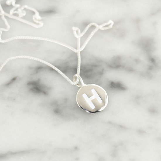 Alphabet Letter Charms | on Silver Chain 