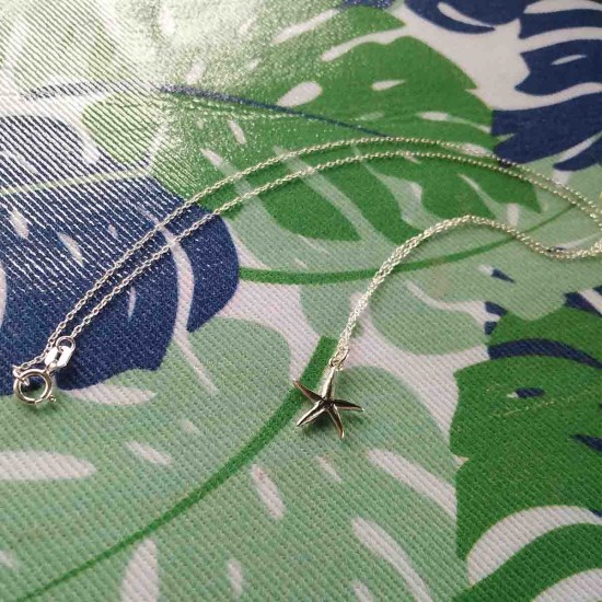 Starfish Pendant | Silver Necklace