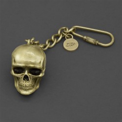 Gold Skull Key Chain