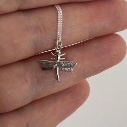 Dragonfly Necklace | Silver