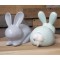 Cotton Bum Bunny | Grey & White, Pink & Teal
