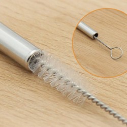 Set of 4 Eco-Straws STEEL | Silver