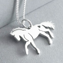 Horse Pendant | 45cm Chain | Sterling Silver