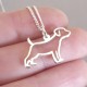 Dog Pendant | 45cm Chain | Sterling Silver