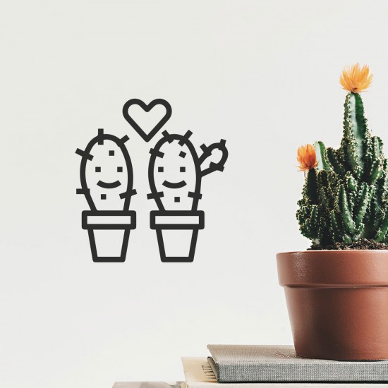 Cacti in love | VINYL STICKER