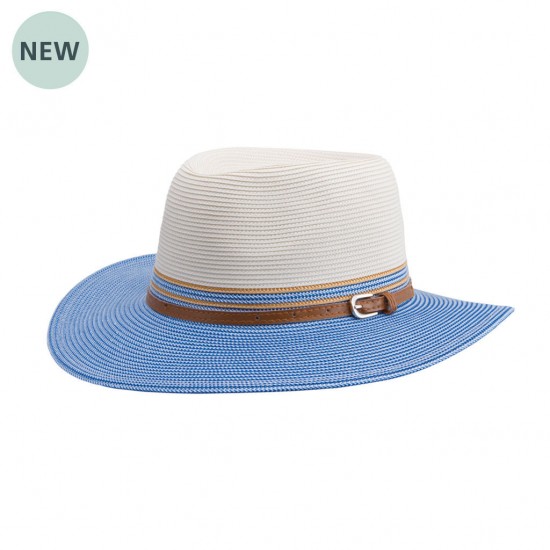 Bella Hat | Ivory Blue 