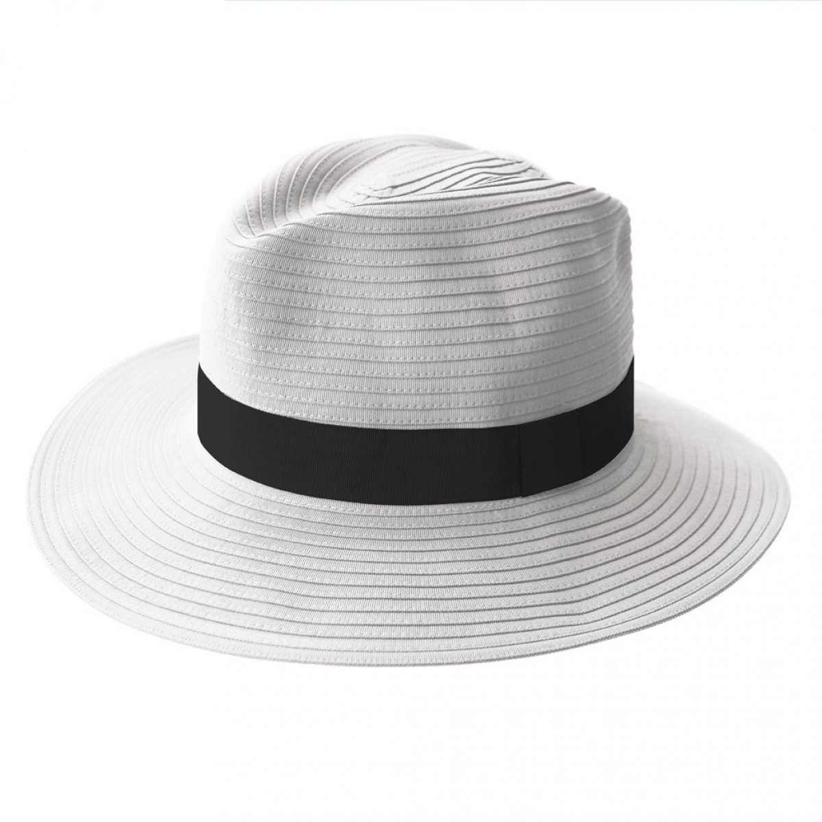 Safari Hat | White with Black Band